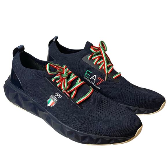 Emporio Armani 13.5 Ea7 Italia Olympic Team Sneakers In Tokyo Navy Tennis Shoes main image 7